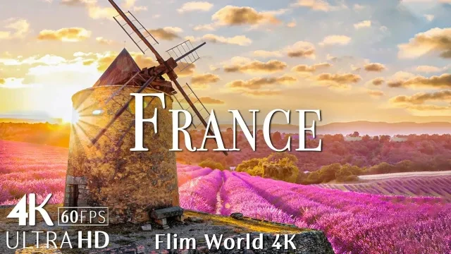 France 4K Nature Relaxation Film - Meditation Relaxing Music - Amazing Nature